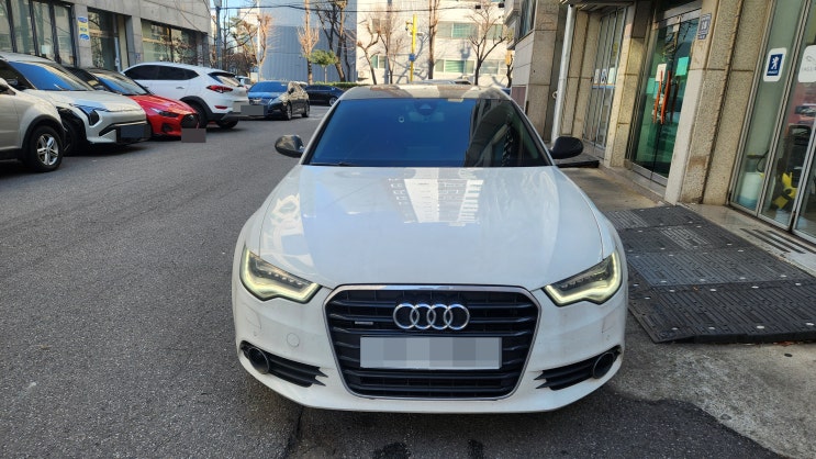  인천 구월동 아우디 A6 순정 모니터 블랙아웃 수리 작업
