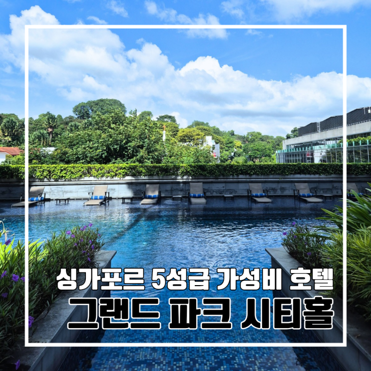  싱가포르 여행 5성급 가성비 호텔 그랜드 파크 시티홀 디럭스 더블룸 후기 NOL 내돈내산 l 조식 수영장