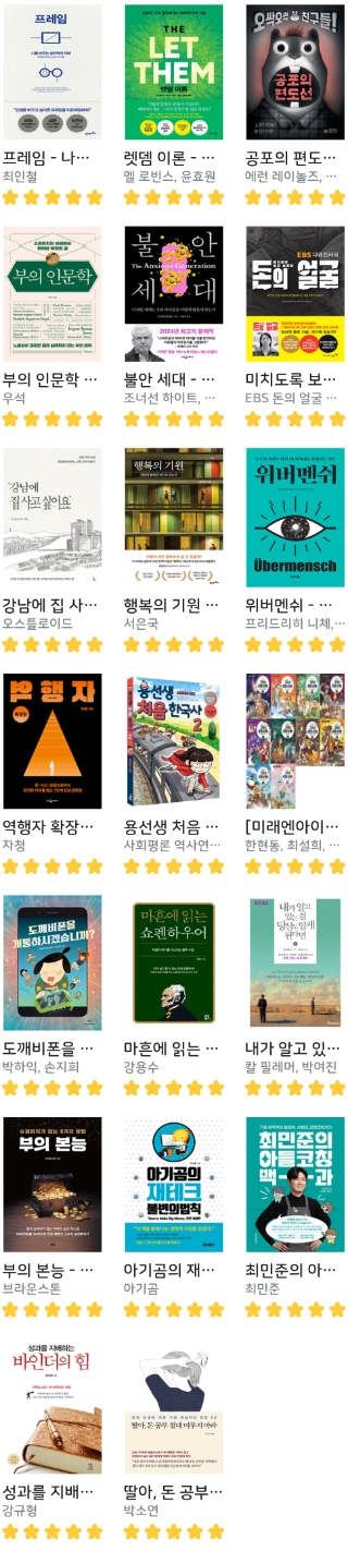  2025년, 내가 읽은 책 목록 정리
