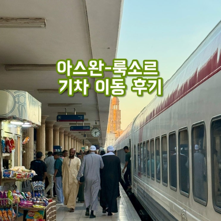  아스완에서 룩소르 기차 이동 후기 | 외국인 요금 $40 실화? (2등석 짐보관, 화장실, 윈터 파빌리온 걸어가기)