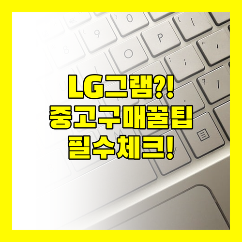 믿고 구매할 수 있는 중고 LG그램 세 가지 모델 완벽 분석