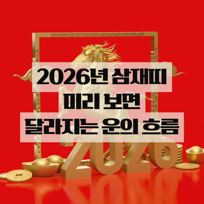  2026년 삼재띠라면 미리 알아두면 좋은 운의 흐름