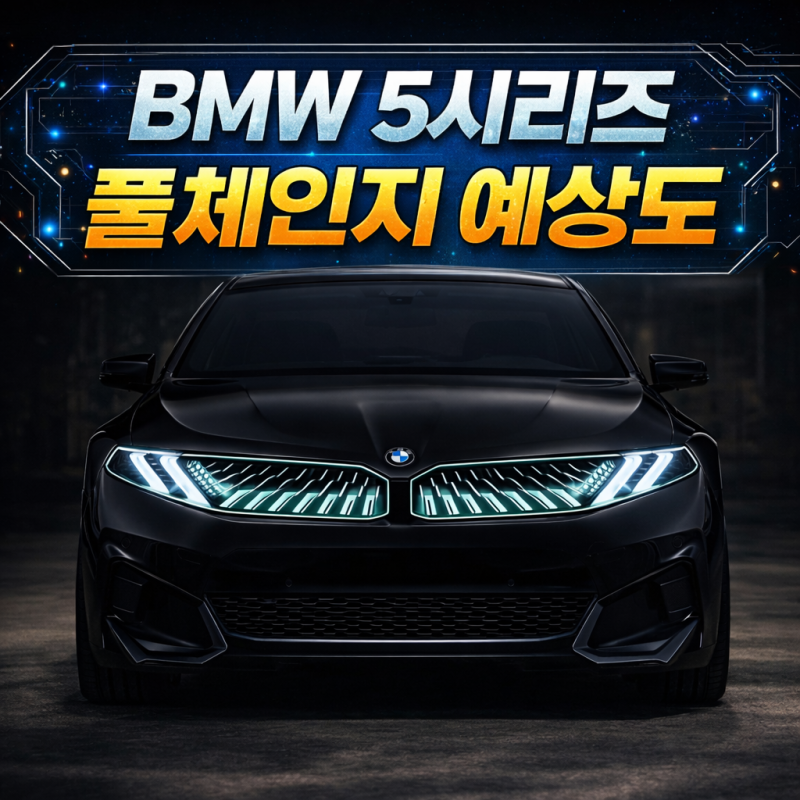 BMW 5시리즈 풀체인지 예상도