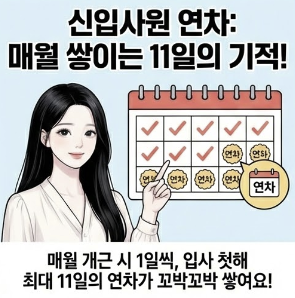  연차발생기준 계산방법! 3년 1년 1년미만 근무자와 5인미만 사업장 육아휴직자는?
