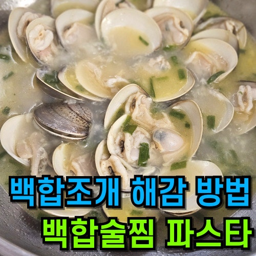 코스트코 백합조개 해감 후 봉골레 술찜 파스타 만들기 레시피