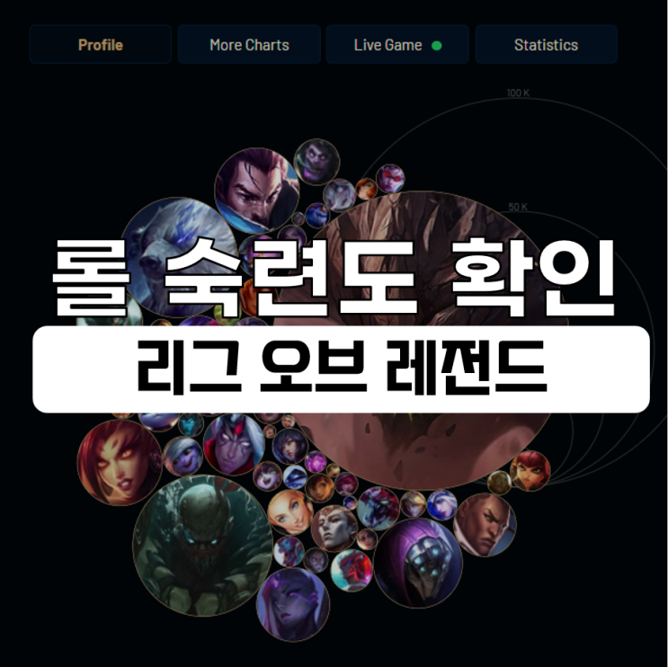  롤 숙련도 확인 사이트 내 주챔은?