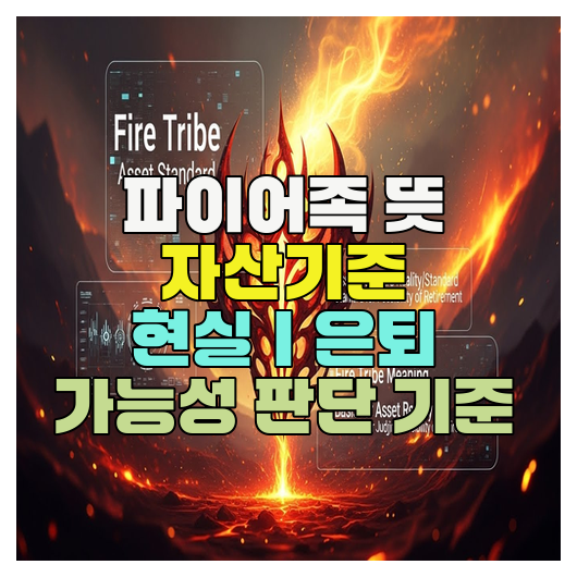  파이어족 뜻 자산기준 현실｜은퇴 가능성 판단 기준