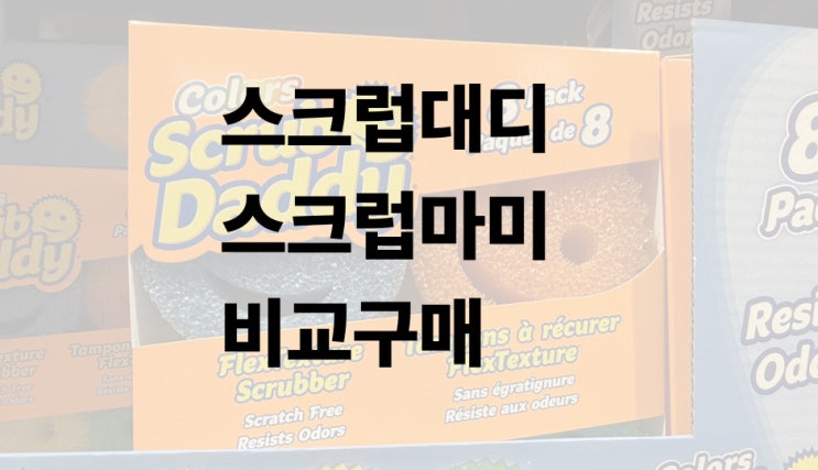  코스트코 스크럽대디와 마미 비교구매