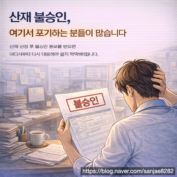  근로복지공단 산재 불승인 심사청구 혹은 재심사로 뒤집을 수 있습니다