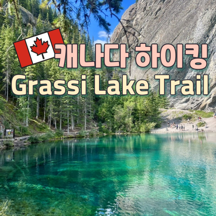   캐나다 캔모어 하이킹 | 왕복 1시간  뚜벅이도 가능한 Grassi Lake Trail