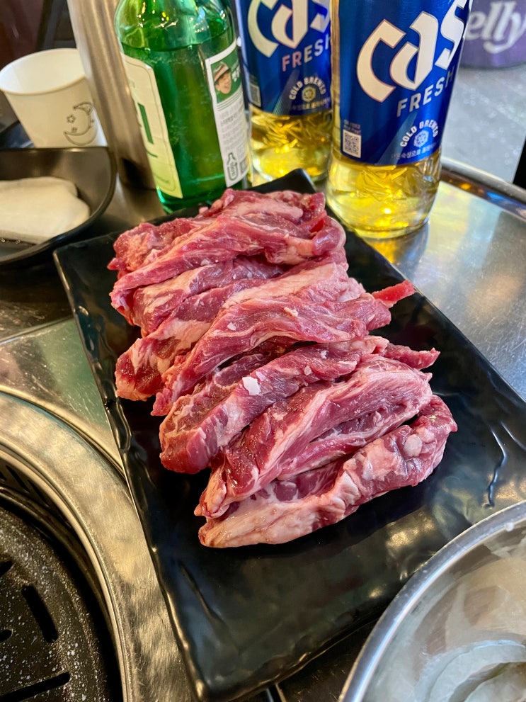 가성비 좋은 소갈비살 한판 성성동 형제소갈비 / 천안식후감
