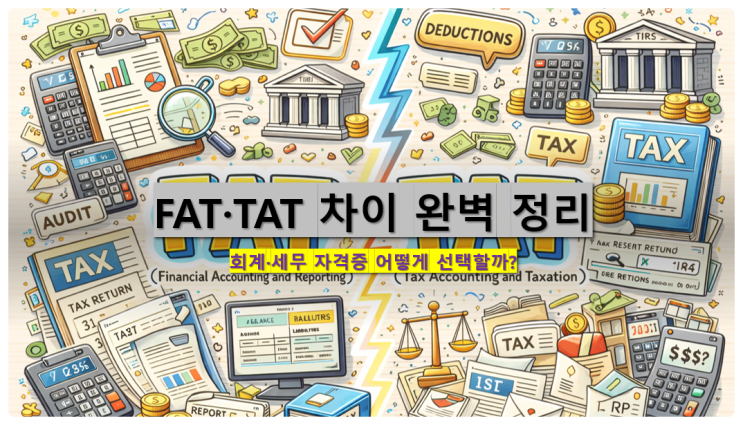  FAT·TAT 차이 완벽 정리 : 회계·세무 자격증 어떻게 선택할까?