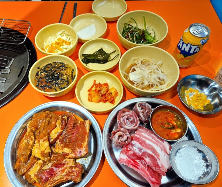  [ 전주 맛집 ] 김금자숯불갈비 # 서신동 가성비 최고 삼겹살 갈비 고기 맛집 단체 모임 회식 추천 고기집