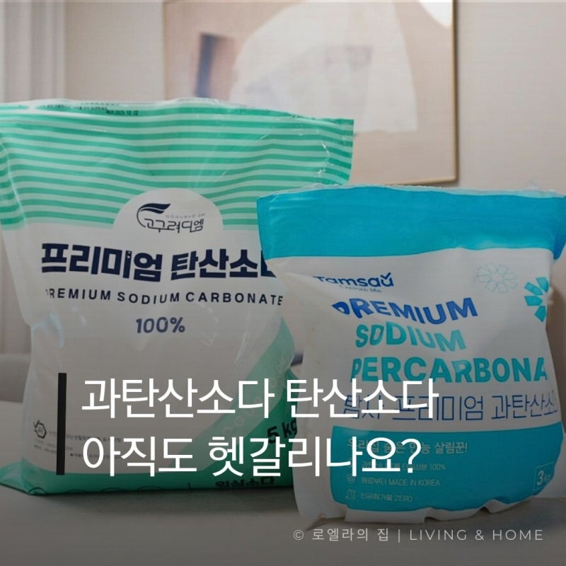 탄산소다 과탄산소다 차이 비교 사용법 주의사항 총정리