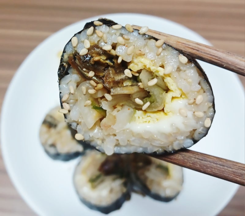 김신영 다이어트 김밥 싸는 법 / 묵은지멸치김밥 / 이렇게 맛있는데 어떻게 다이어트 해?
