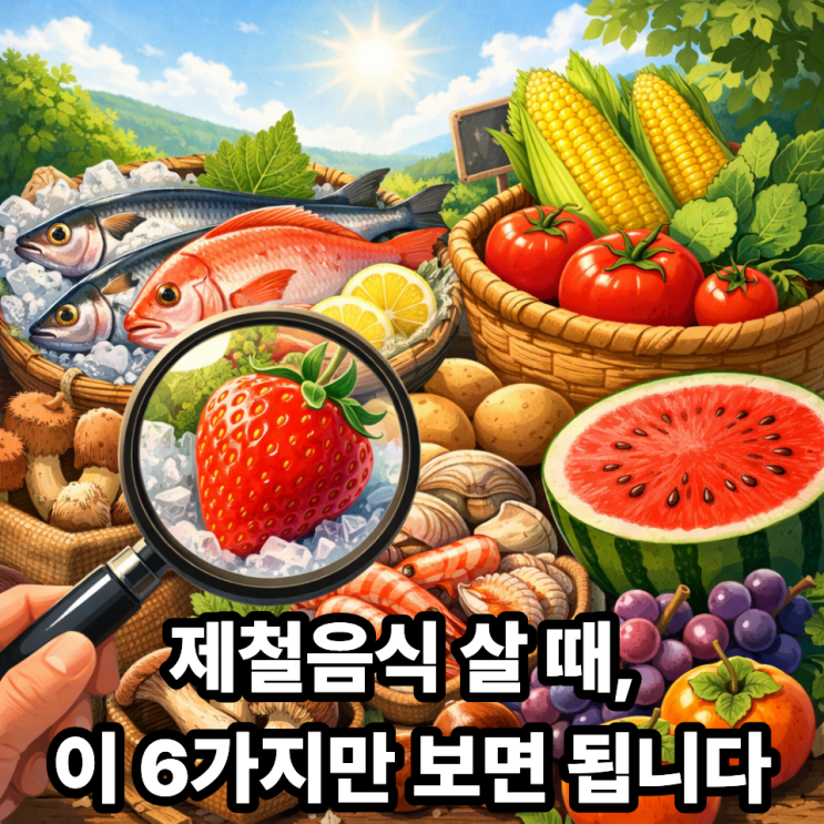  ️ 제철음식 구매 시 꼭 확인해야 할 포인트｜장볼 때 이건 꼭 보세요