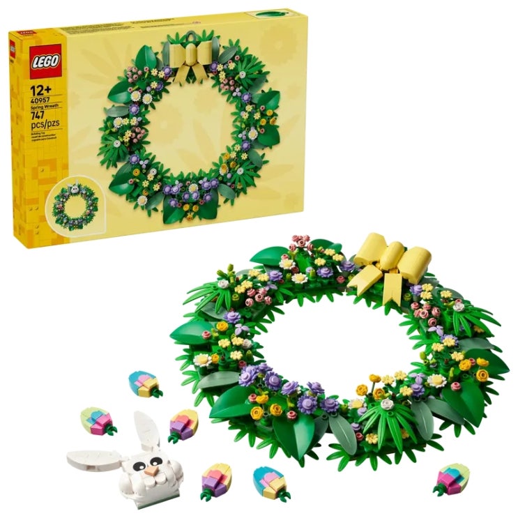  레고 40957 Spring Wreath 리뷰 | 747피스 봄·이스터 장식 웨딩 리스