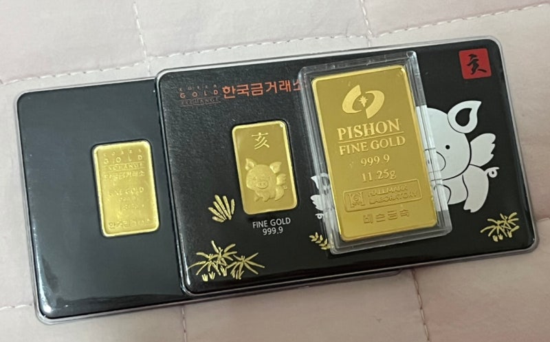 금테크 골드바 추천 한국금거래소 12지신 돼지 3.75g 후기