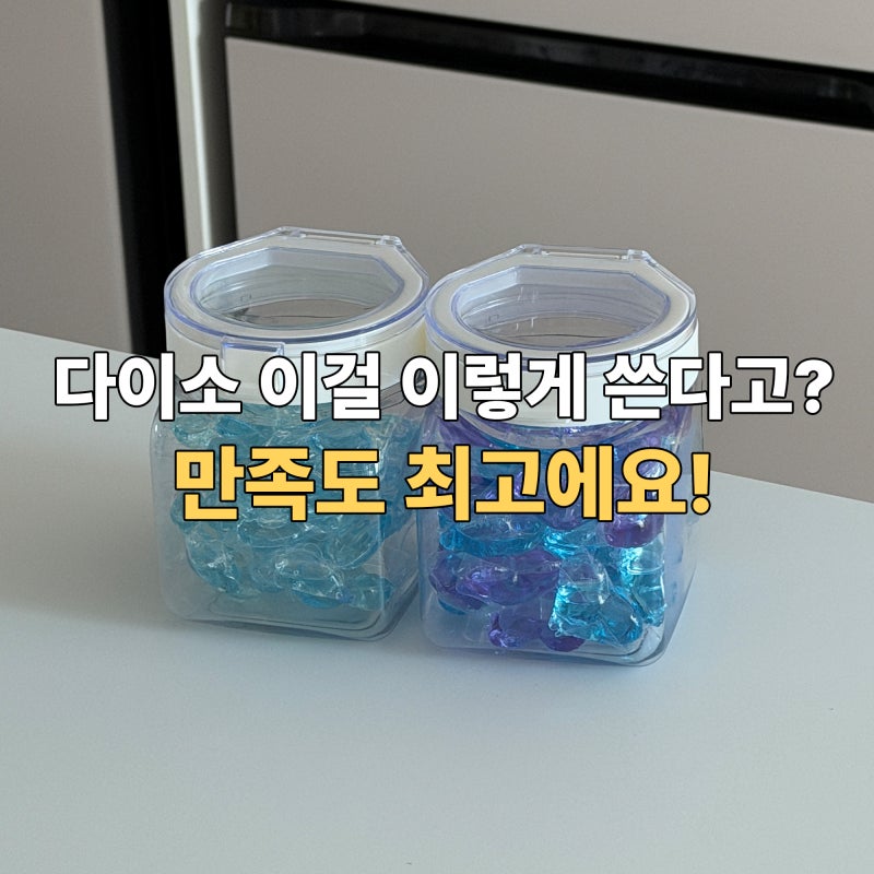 다이소 이걸 이렇게 쓴다고? 캡슐세제 보관함으로 최고에요!
