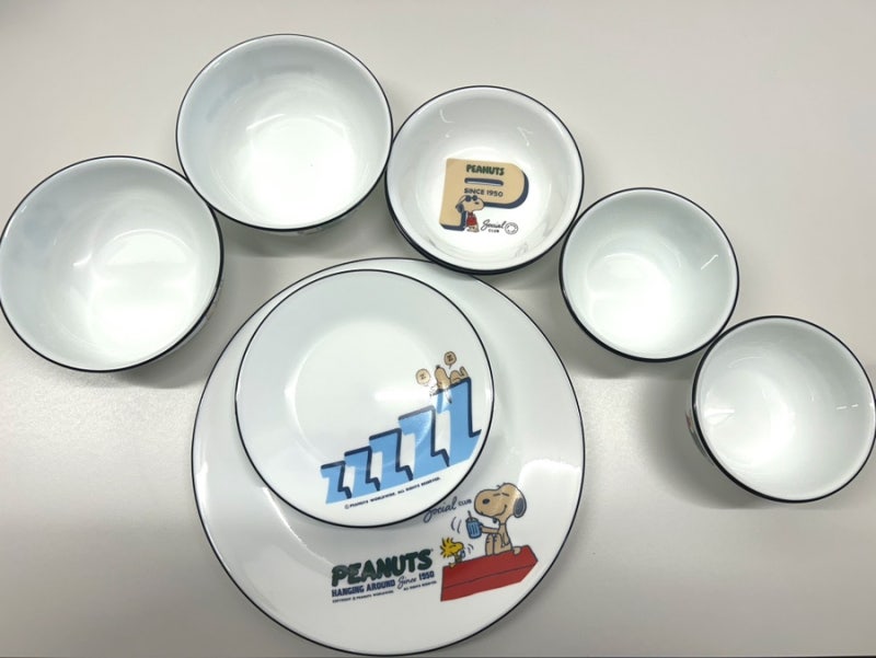 코렐 스누피 75주년 에디션 2인 10p 한국형 세트