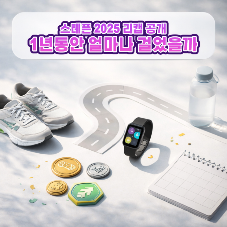  앱테크 스테픈 2025 리캡 공개 1년 동안 얼마나 걸었을까