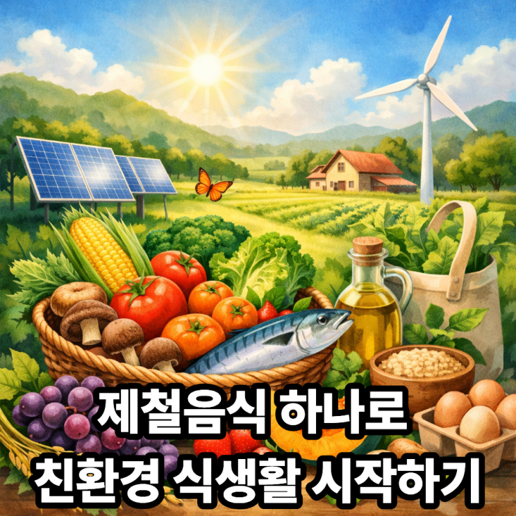   제철음식과 친환경 식생활의 관계｜먹는 것만 바꿔도 환경이 달라집니다