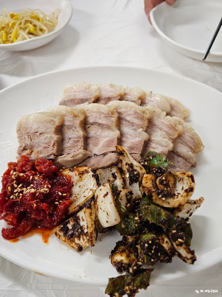  평창 계방산 맛집 두부메밀촌 하산 후 들기름막국수 수육 감자전 필승 조합
