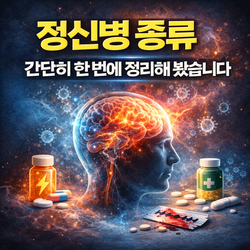 정신병종류, 간단히 한 번에 정리해 봤습니다