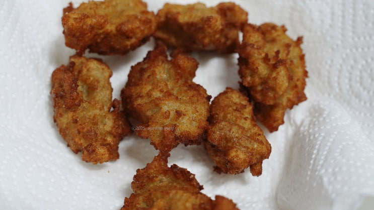  강릉 중앙시장맛집 길감자 레시피대로 집에서 만들다 기름바닥 된 썰