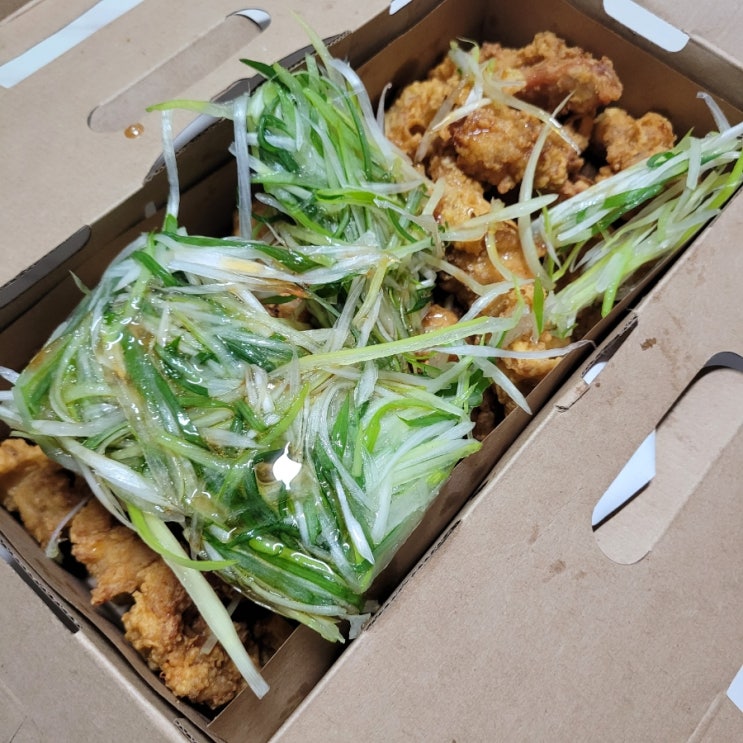  천호역: [노랑통닭] '웰빙파닭 후라이드 치킨'후기