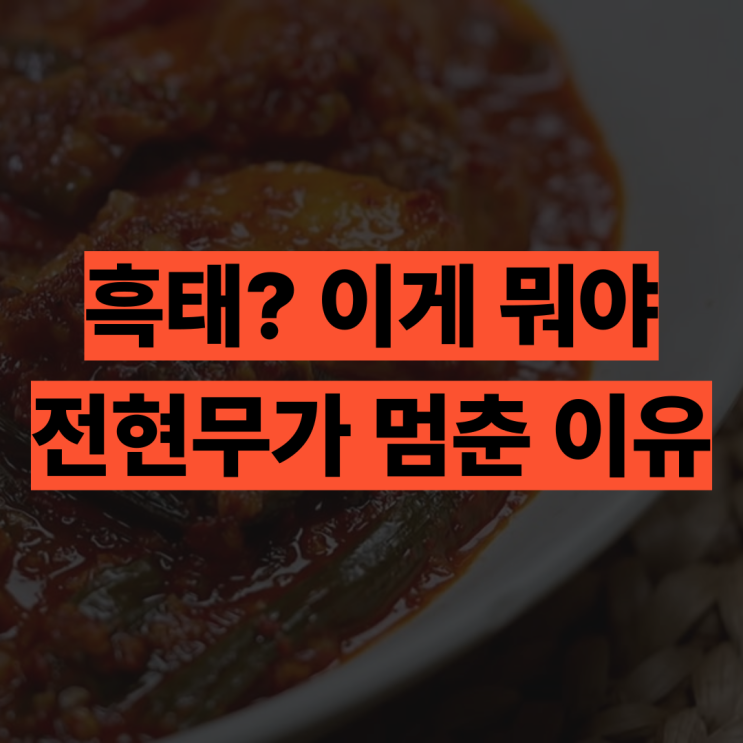  대구 동구 흑태찜 율하동 맛집 반야월 일송정 후기 전현무계획3