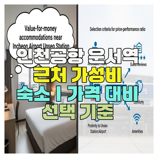  인천공항 운서역 근처 가성비 숙소｜가격 대비 선택 기준