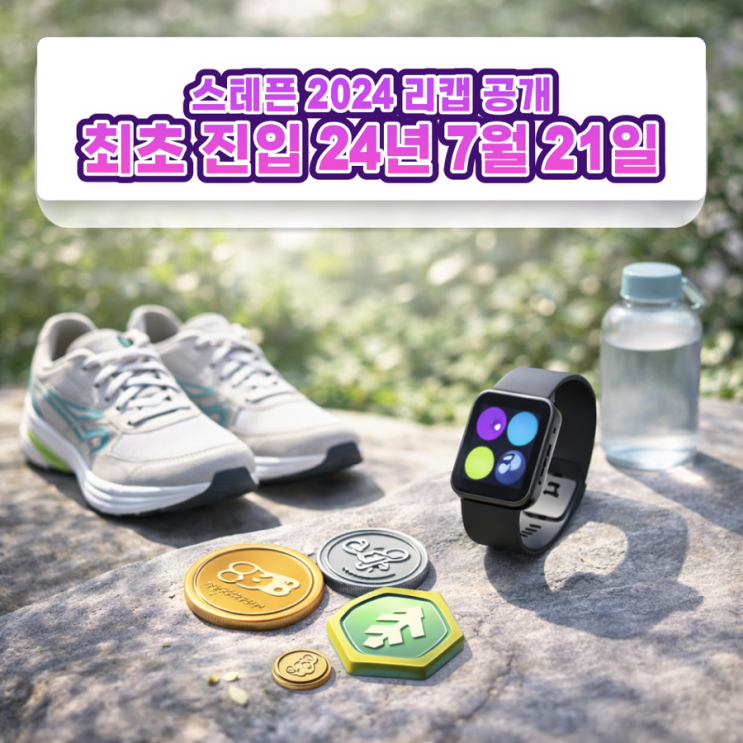  앱테크 스테픈 2024 리캡 추억 공개 24년 7월 시작 917km 기록 공개