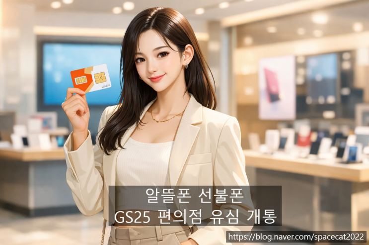  알뜰폰 선불폰 GS25 편의점 유심 개통 최신 정리