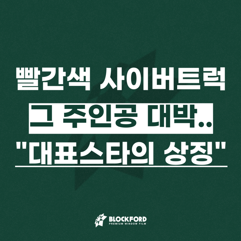 사이버트럭 빨간색 차주 랜더스 김광현 차량소개