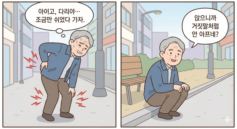 [척추관협착증] 10분만 걸어도 터질 듯한 다리, 왜 쭈그리고 앉으면 편해질까요?