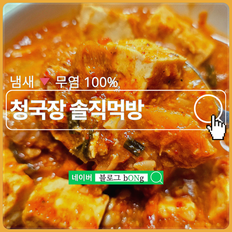 냄새 1도 없는 싸리재 무염 생청국장, 찌개에 넣어본 솔직 후기