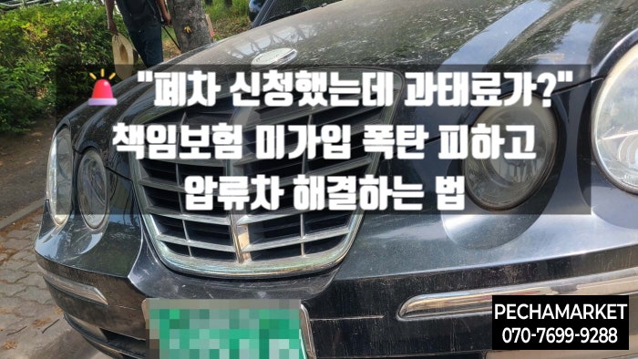   "폐차 신청했는데 과태료가?" 책임보험 미가입 폭탄 피하고 압류차 해결하는 법 (필독)