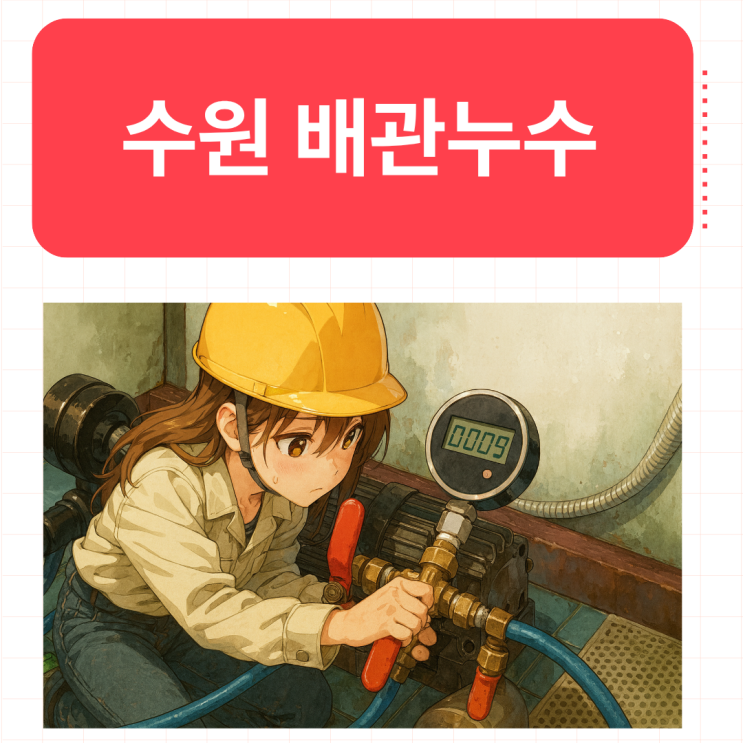  수원 배관누수 정자동 빌라 원룸 투룸 누수탐지 전문업체