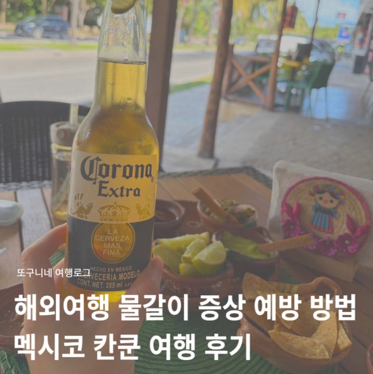  해외여행 물갈이 증상 장염 설사 예방 방법 + 미국에서 멕시코 칸쿤 여행 후기