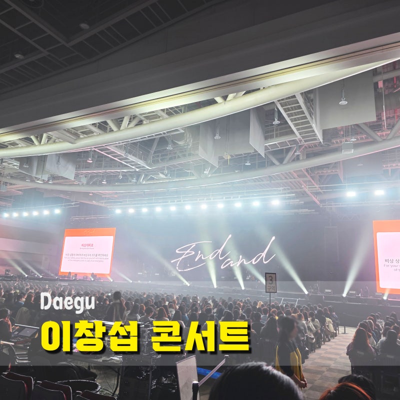 이창섭 콘서트 대구 엑스코 컨벤션홀 시야 마구역 D열