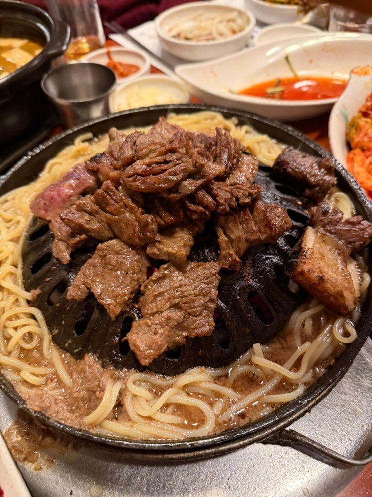  [해운대이름난암소갈비] 부산 해운대 소갈비 맛집 생갈비 감자사리 된장찌개 후기