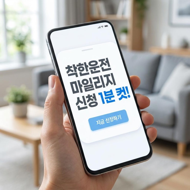  착한운전 마일리지 신청 1분 컷! 장롱면허도 쌓이는 벌점 감면 꿀팁 (인터넷)