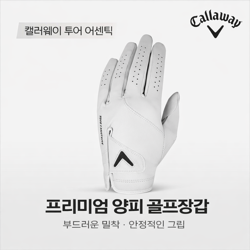 캘러웨이 남성 양피 골프장갑 추천｜투어 어센틱 착용감·그립력 실제 후기