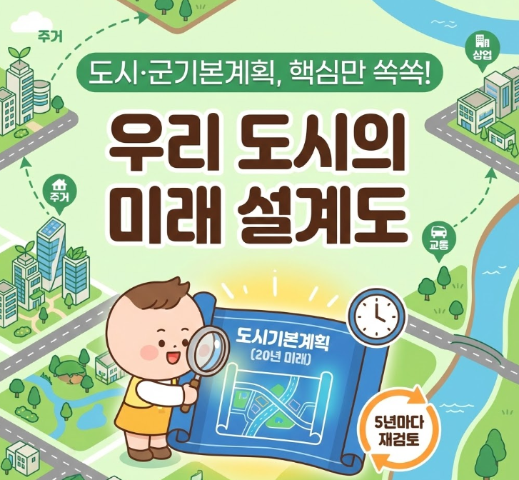  도시·군기본계획 총정리: 우리 동네 미래를 그리는 도시의 큰 그림