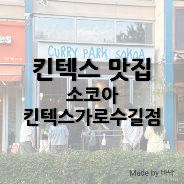  킨텍스 주변 카레 맛집 소코아 킨텍스가로수길점