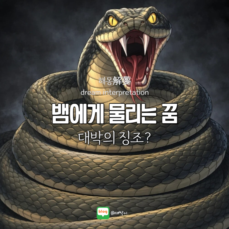 뱀에게 물리는 꿈, 대박의 징조?