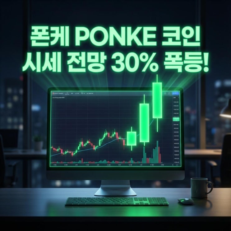  폰케 PONKE 코인 시세 전망 30% 폭등! 솔라나 밈코인의 대반란 (빗썸 호재 분석)