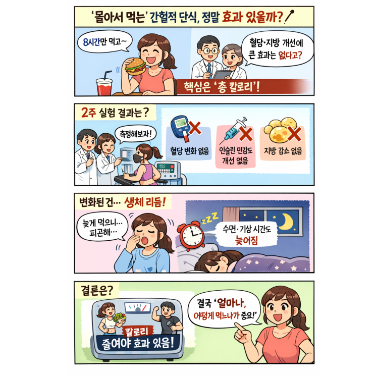  ‘몰아서 먹는’ 간헐적 단식, 생각만큼 효과 없어요