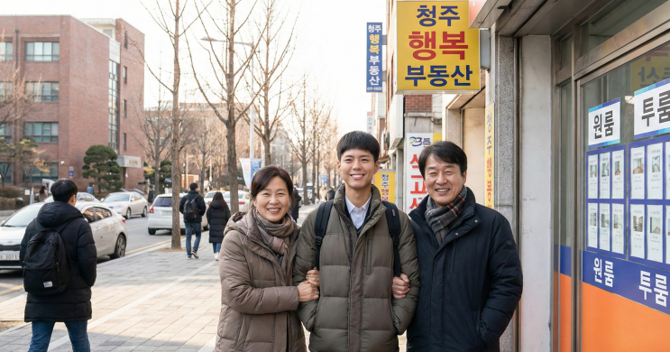  충북대 경영대 복학생, 말년 휴가에 부모님과 오송역에서 만나 계약한 썰 (보증금 200/월 40)